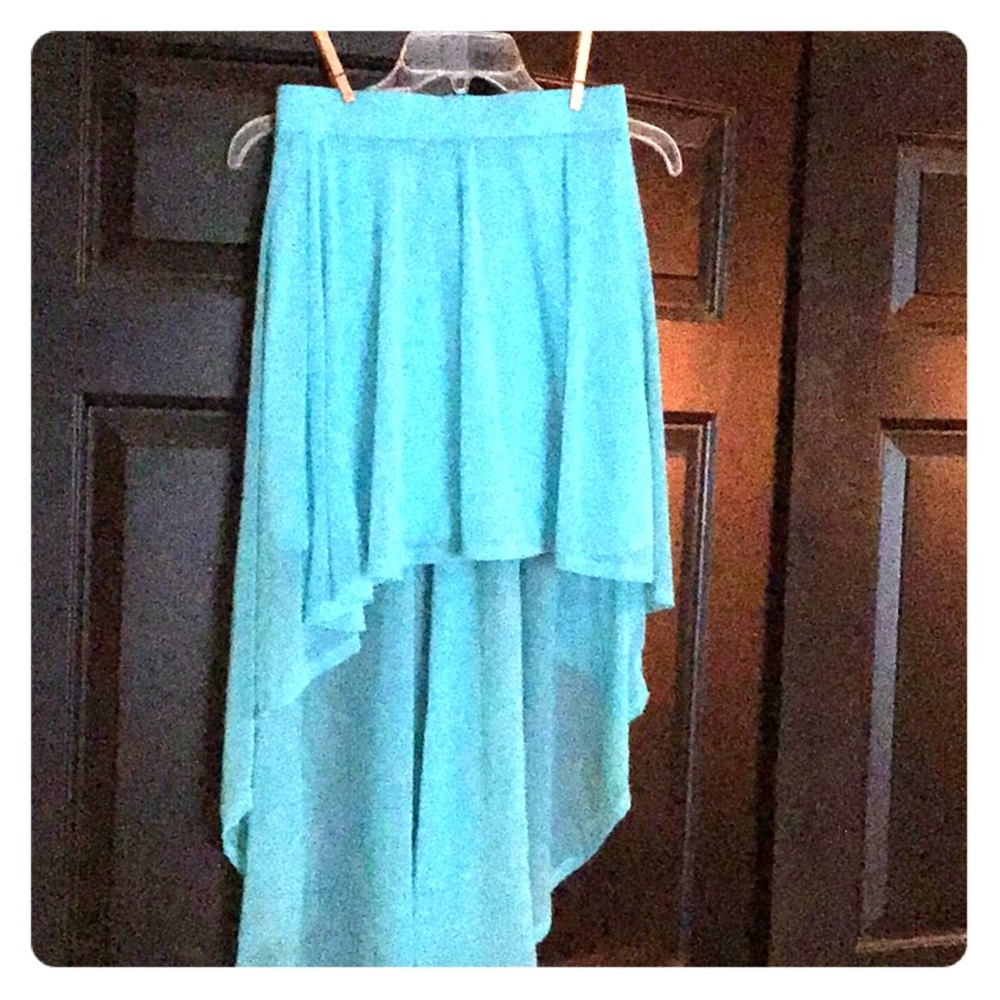 Hi lo sheer mini skirt from H &M.